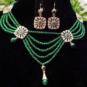 3PC Vintage Statement Necklace And Earring Set Jewelry Set For Wom Minimalist